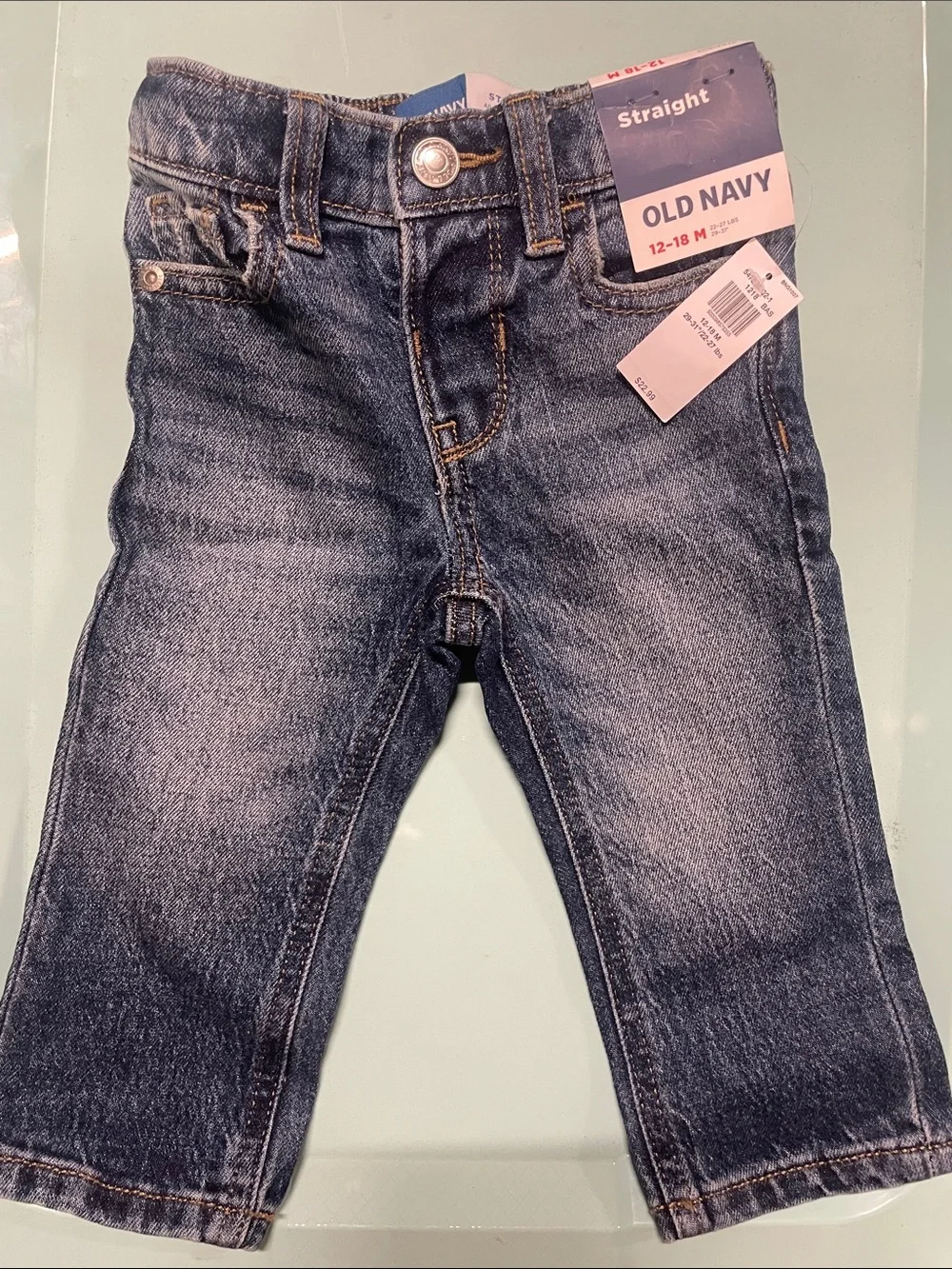 Old Navy Dark Blue Straight Jeans for Kids